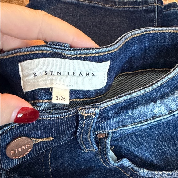 Risen Women's Deep Indigo Jeans Boot Cut New with Tags - Picture 3 of 13